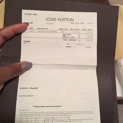 louis vuitton receipta|louis vuitton wallet receipt.